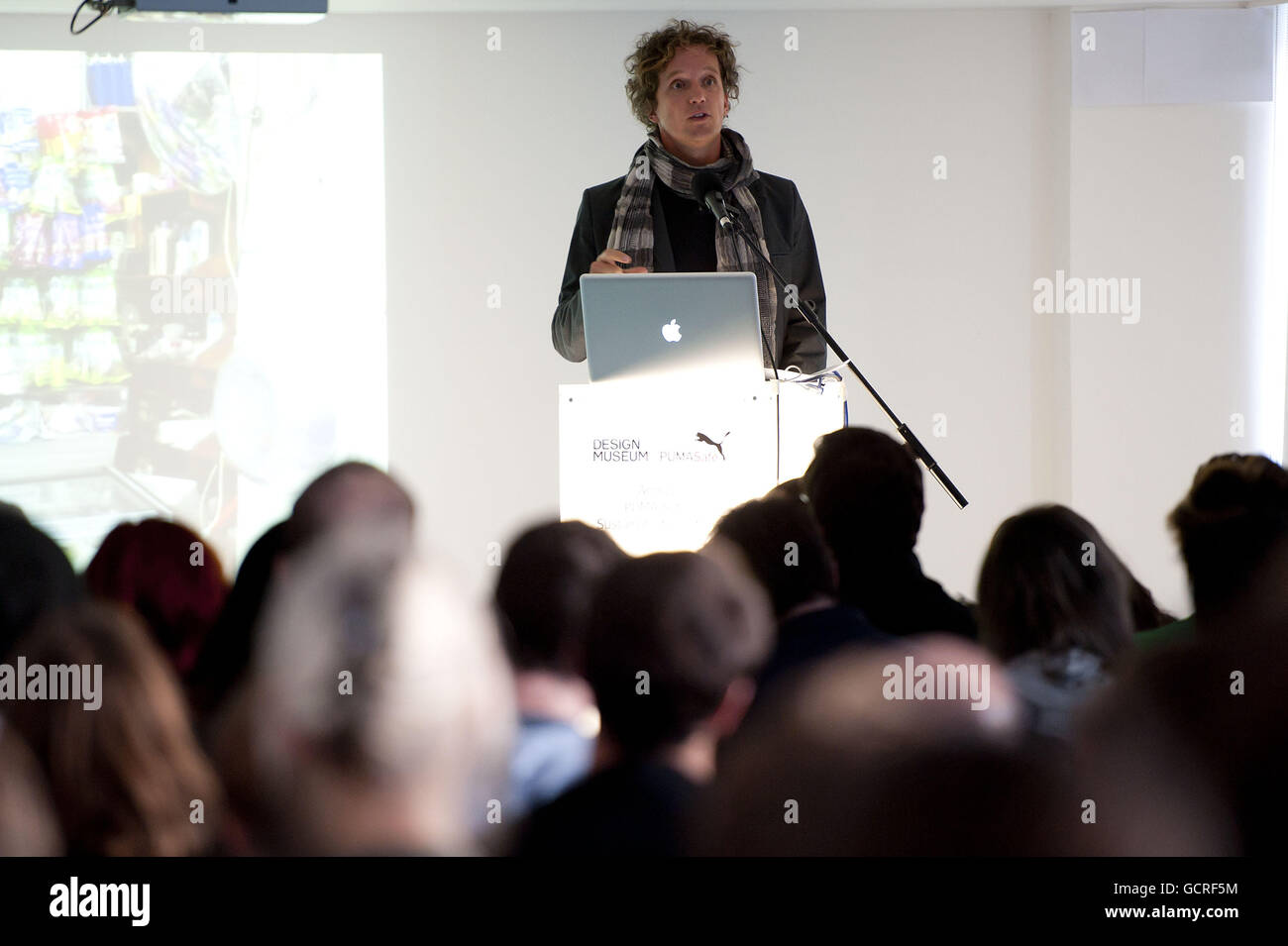 Designer Yves Behar speaks at the Puma.Safe Sustainability Lecture, at the  Design Museum in central London Stock Photo - Alamy