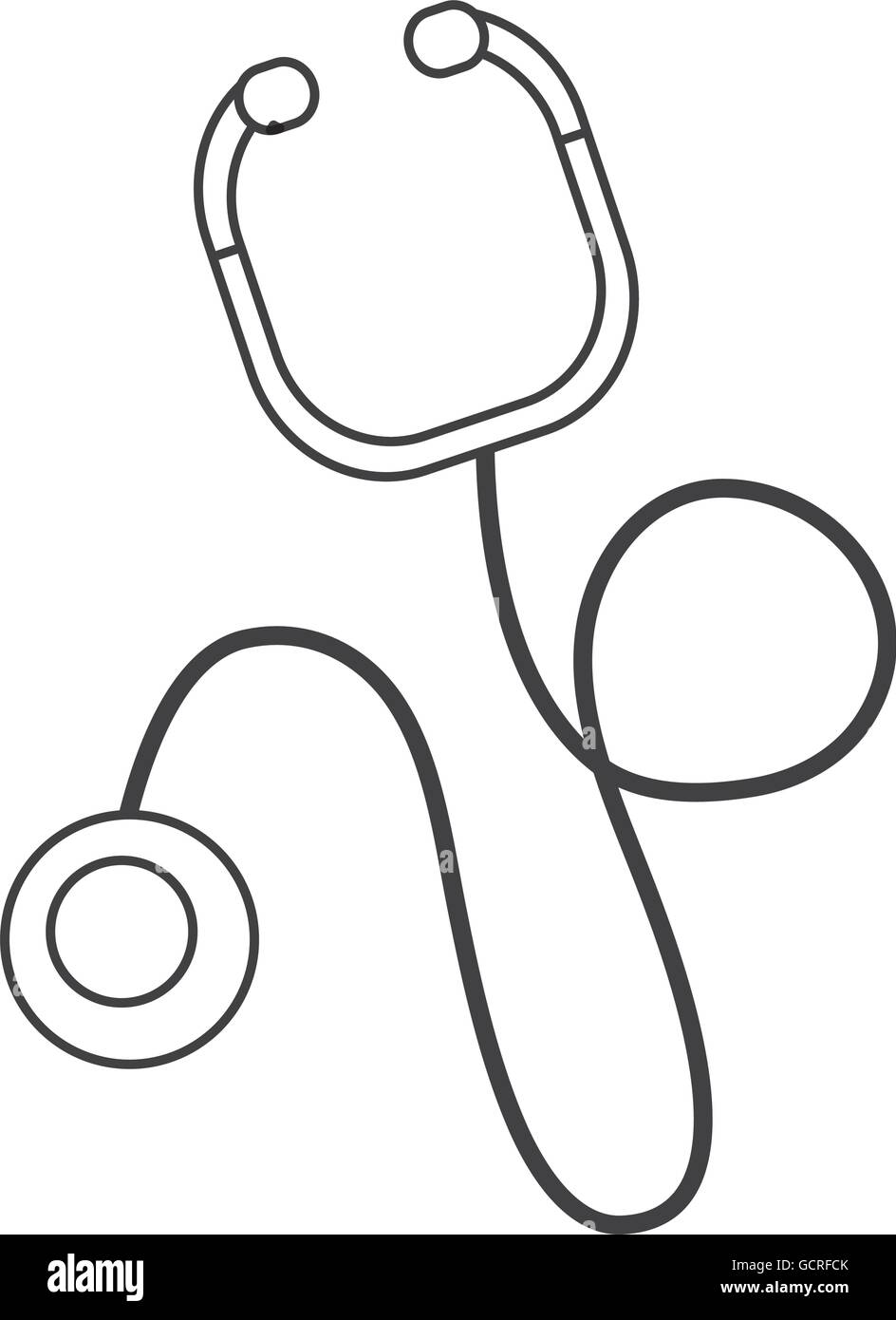 simple stethoscope icon Stock Vector Image & Art - Alamy