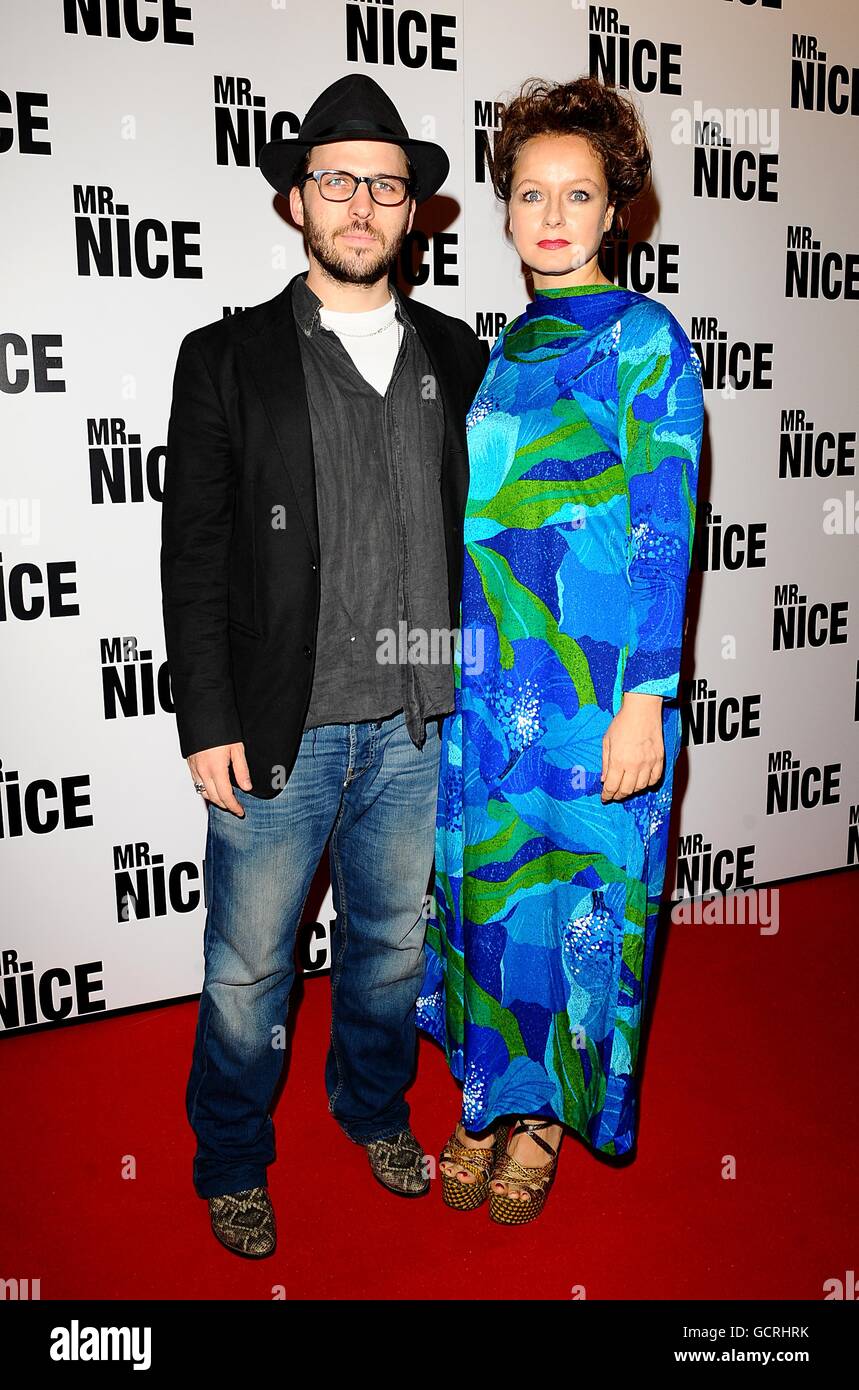 Samantha Morton and Harry Holm arriving for the Mr Nice UK Premiere, at