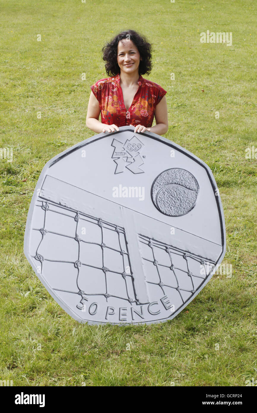 With Her Tennis Olympic 50p Coin Design High Resolution Stock Photography And Images Alamy
