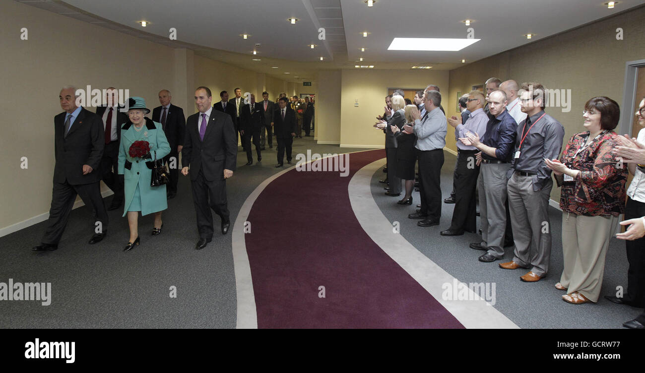 Royal visit to Ulster Stock Photo
