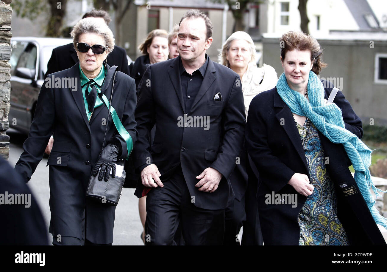 Actor Todd Carty makes his way to St Church on the Isle of Man