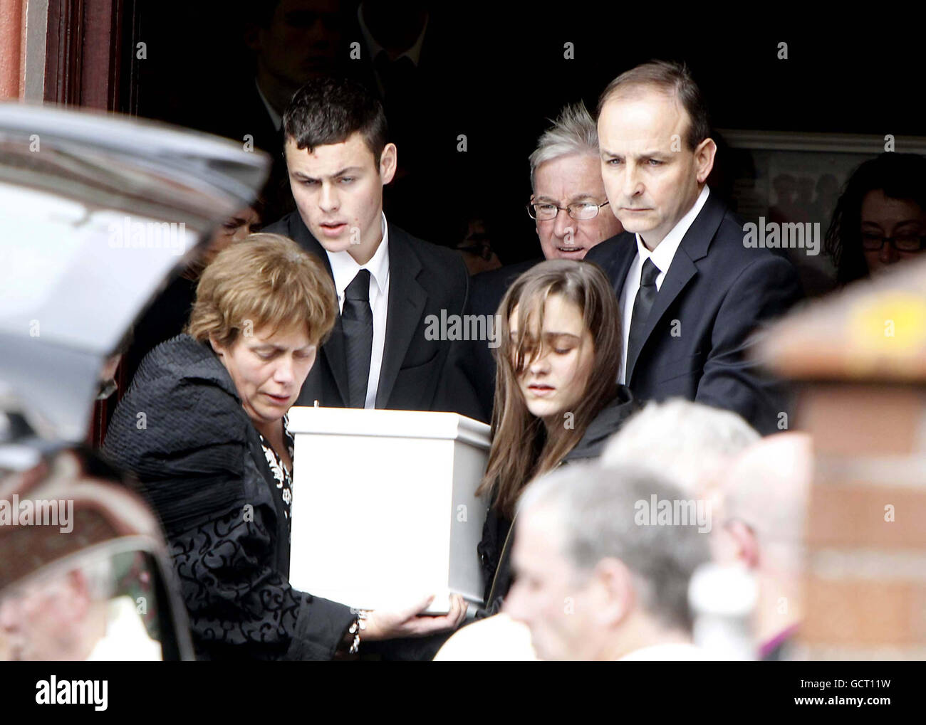 Foreign Affairs Minister Micheal Martin (right) with family members at