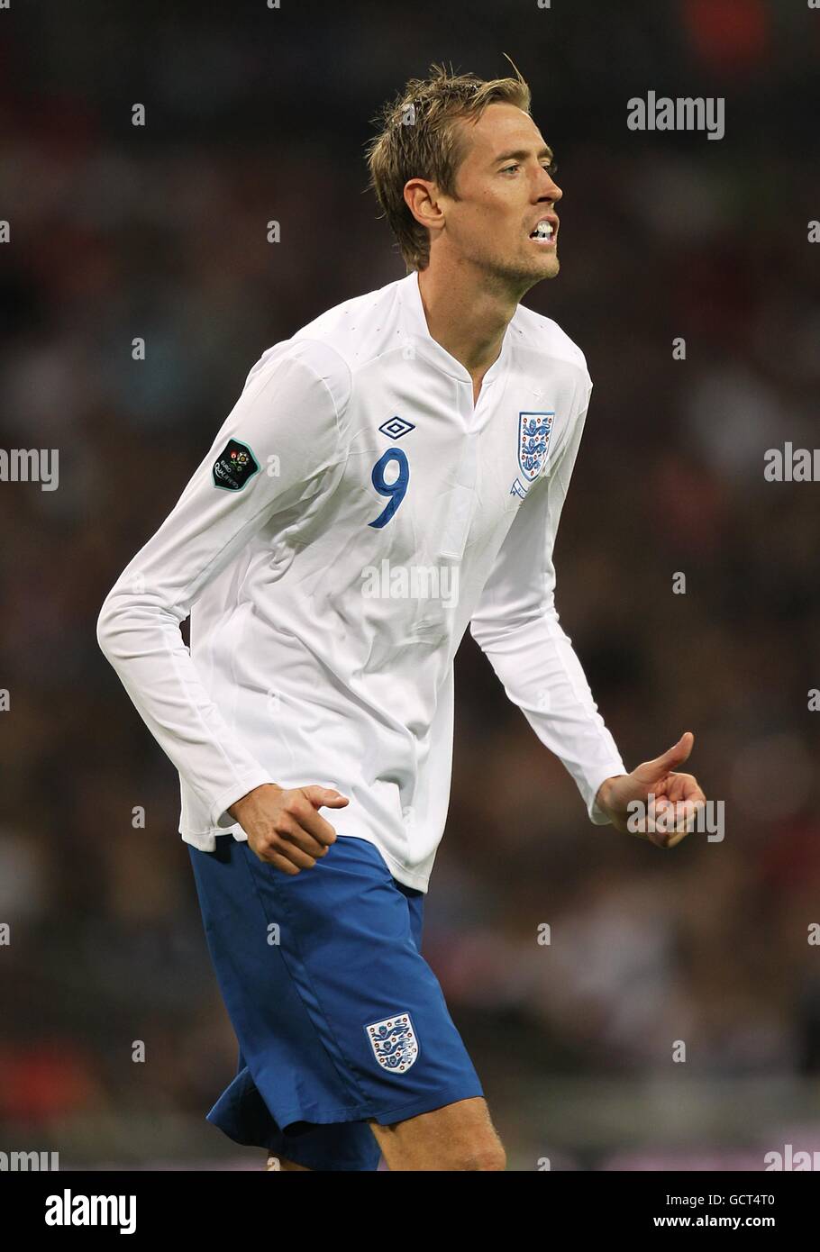 Soccer - UEFA Euro 2012 - Qualifying - Group G - England v Montenegro - Wembley Stock Photo