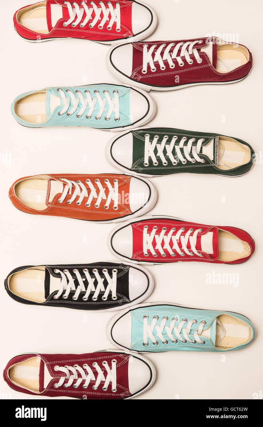 multi coloured trainers uk