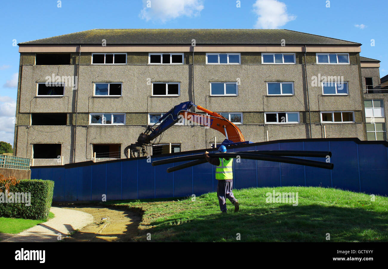 A general view of the Stanhope Estate in Ashford, Kent, which is