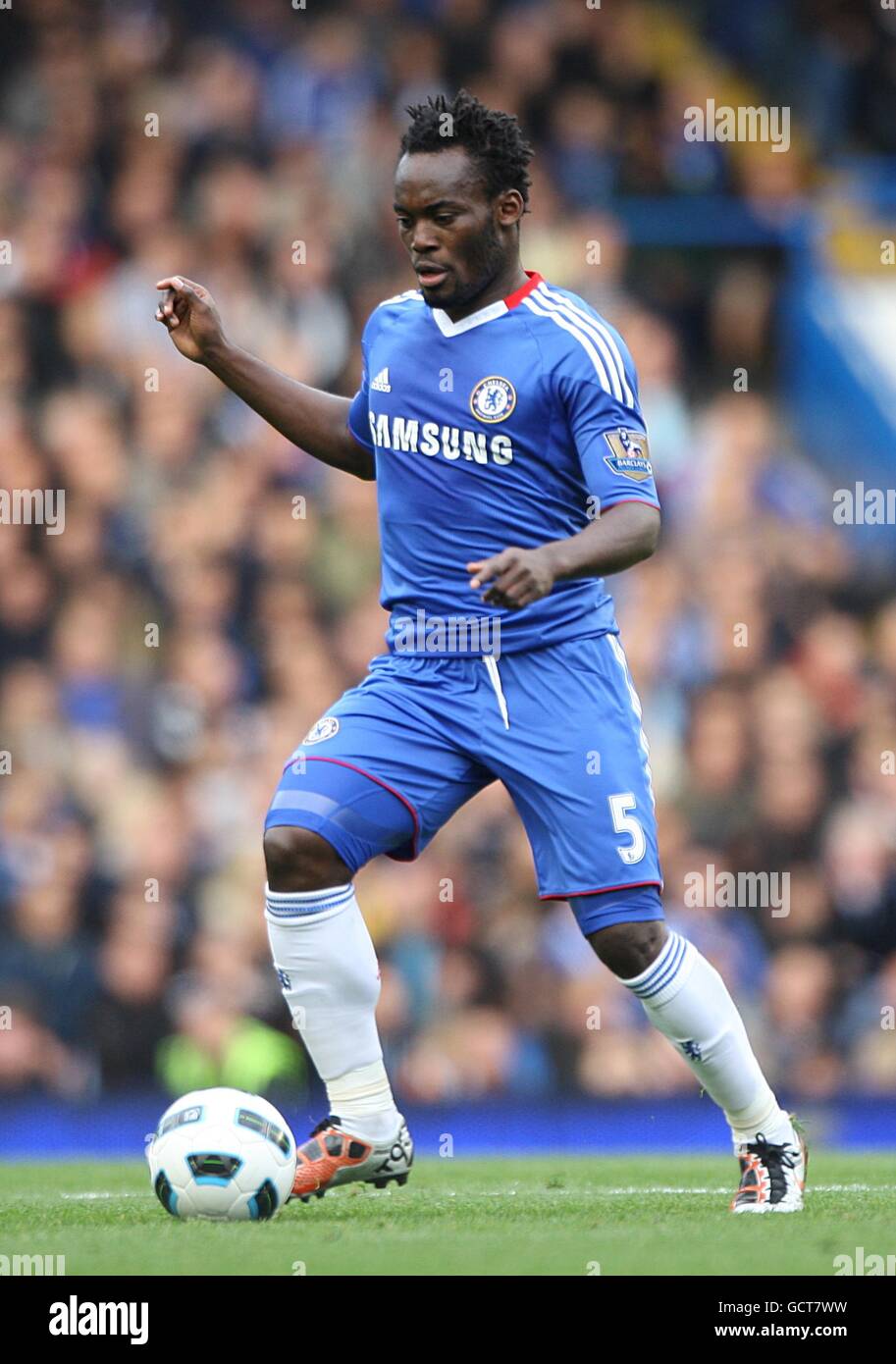 Soccer - Barclays Premier League - Chelsea v Wolverhampton Wanderers - Stamford Bridge. Michael Essien, Chelsea Stock Photo