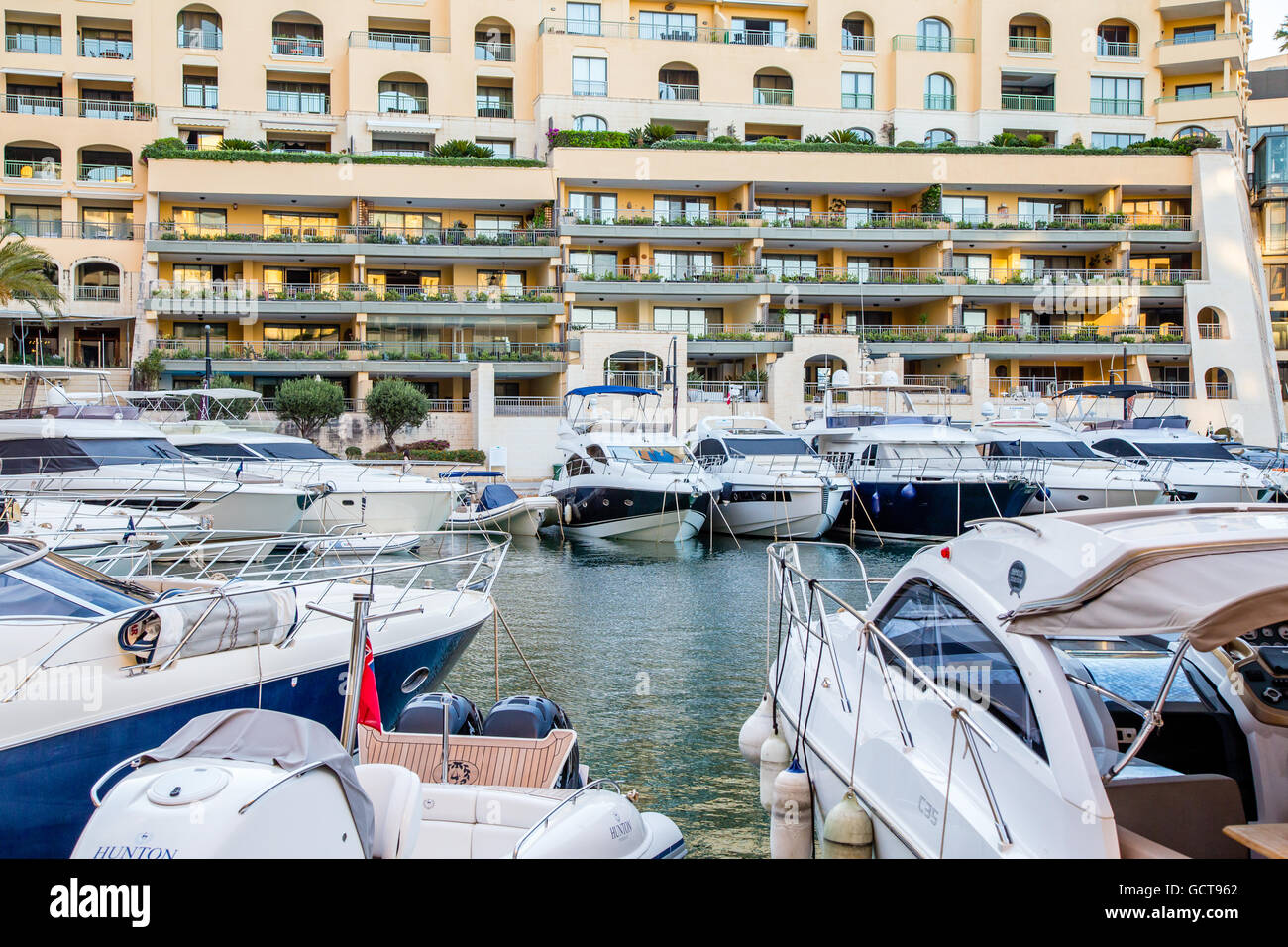 Portomaso Marina at St.Julian's Bay, Malta Stock Photo Alamy