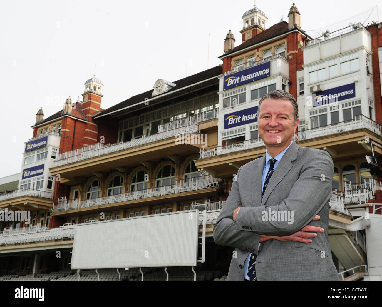 Cricket - Surrey CCC - Press Conference - The Brit Insurance Oval. Surrey CCC's new Chairman Richard Thompson at the Brit Insurance Oval Stock Photo