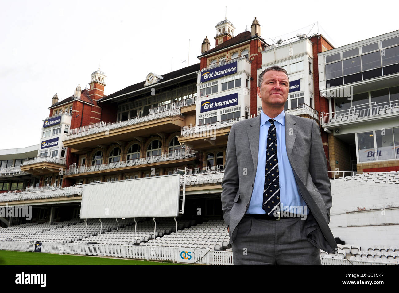 Surrey CCC's new Chairman Richard Thompson at the Brit Insurance Oval Stock Photo