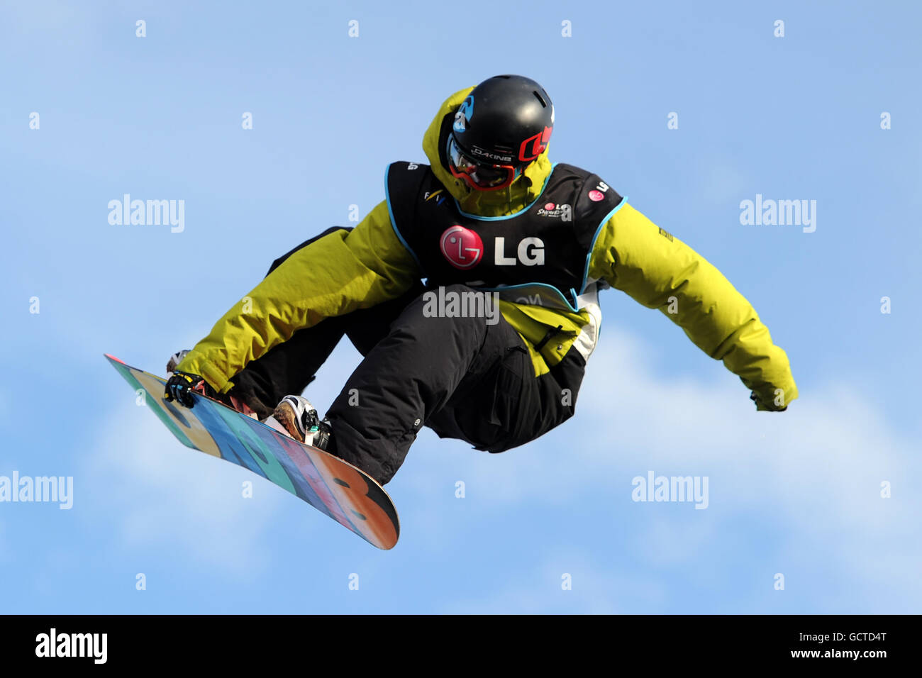 Carles Torner of Spain during the LG Snowboard FIS World Cup in London Stock Photo