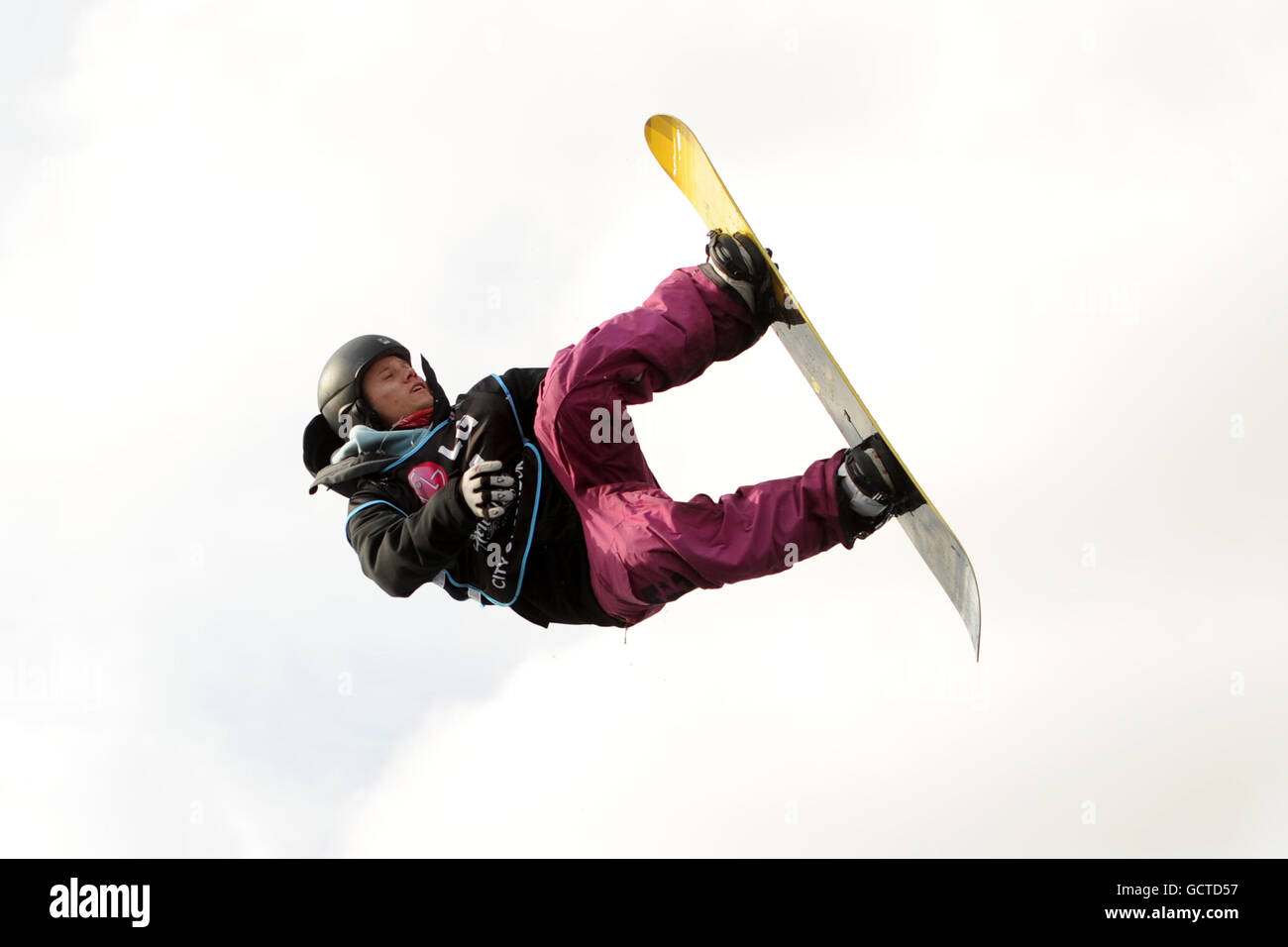 Dmitry Repnikov of Russia during the LG Snowboard FIS World Cup in London Stock Photo
