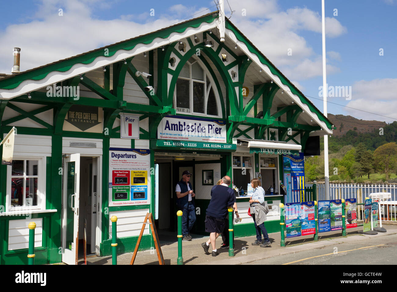 Waterhead Ambleside Windermere Lake Cruises ticket office Stock Photo