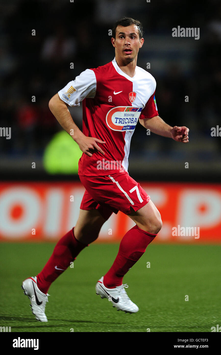 Soccer - Coupe de la Ligue - Round of 32 - FC Lorient v Stade Brestois 29 - Stade Yves Allainmat. Gregory Lorenzi, Stade Brestois 29 Stock Photo