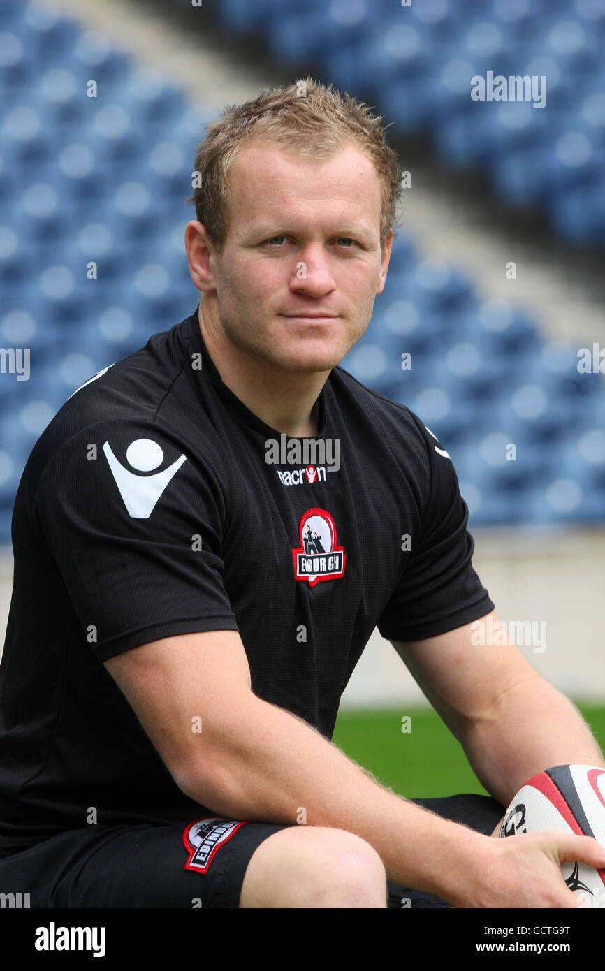 Edinburgh rugbys james king poses photograph team announcement murrayfield  stadium hi-res stock photography and images - Alamy