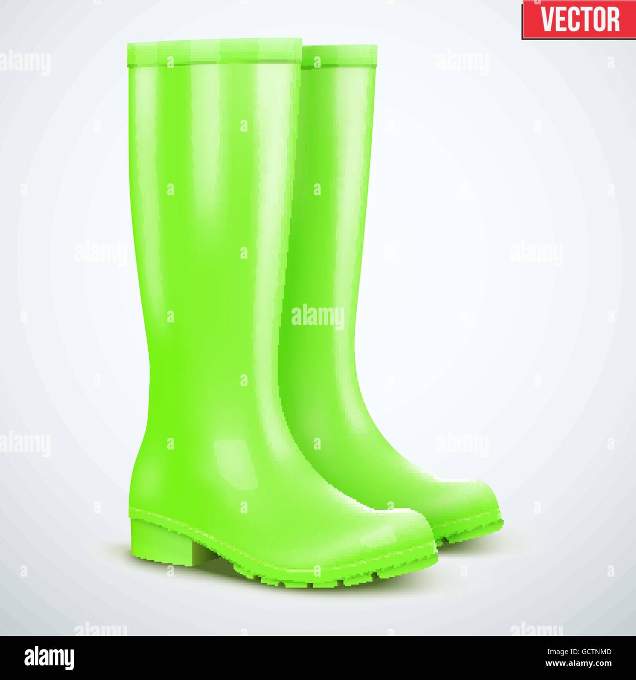 Green wellies wellies Stock Vector Images Alamy