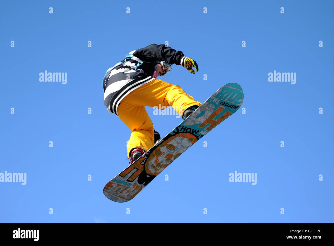 Sebastien Toutant of Canada during the LG Snowboard FIS World Cup in London Stock Photo