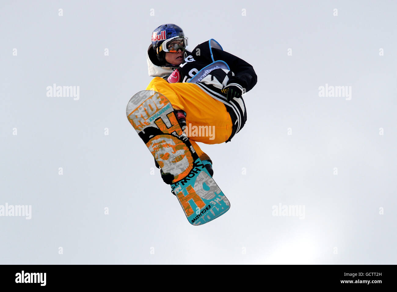 Sebastien Toutant of Canada during the LG Snowboard FIS World Cup in London Stock Photo