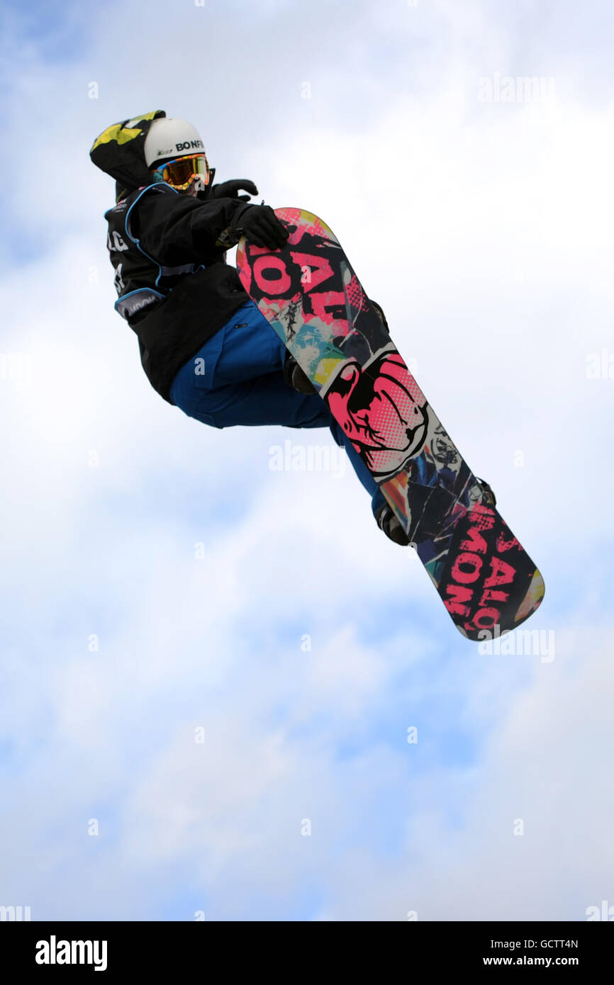 Richard De Ruiter of the Netherlands during the LG Snowboard FIS World Cup in London Stock Photo