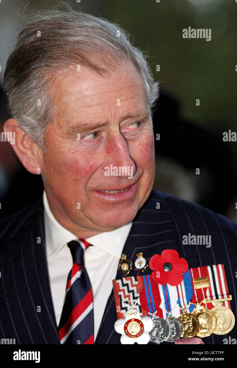 Britain's Prince Charles arrives at St Martins-in-the-Fields, London, for a Victoria Cross and George Cross Association reunion service. Stock Photo