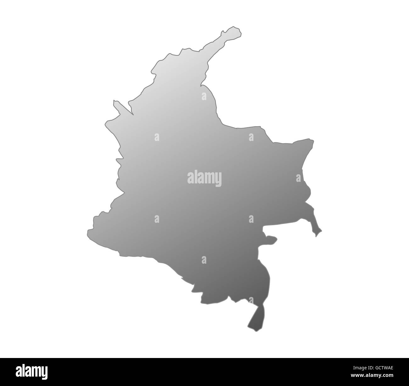 Map Of Colombia Stock Photo Alamy