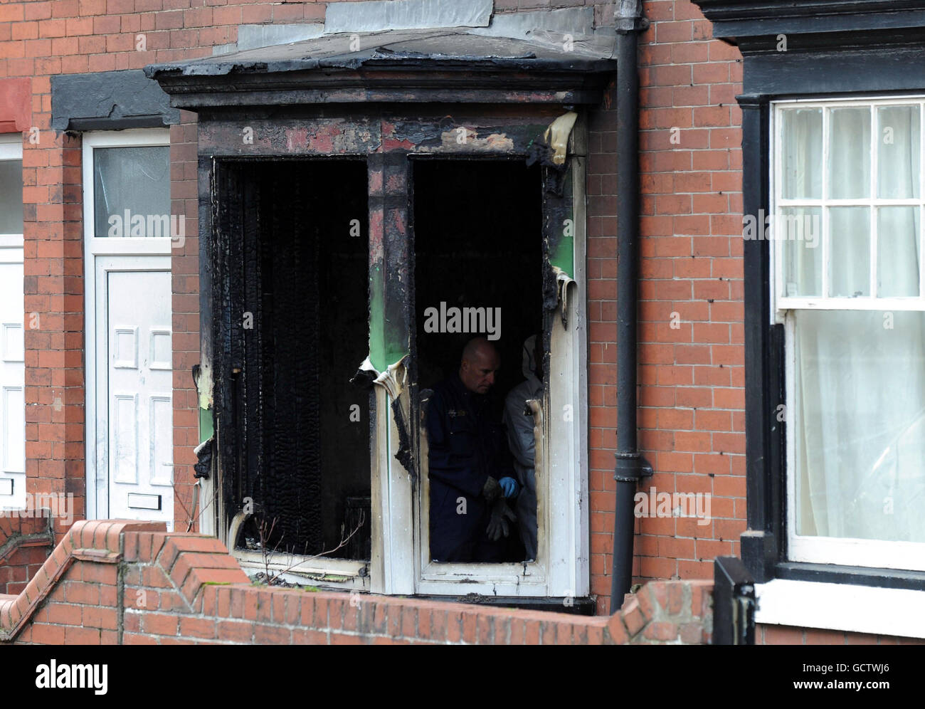 House fire kills 3 children. A general view of the scene after a house fire in Bridlington, East