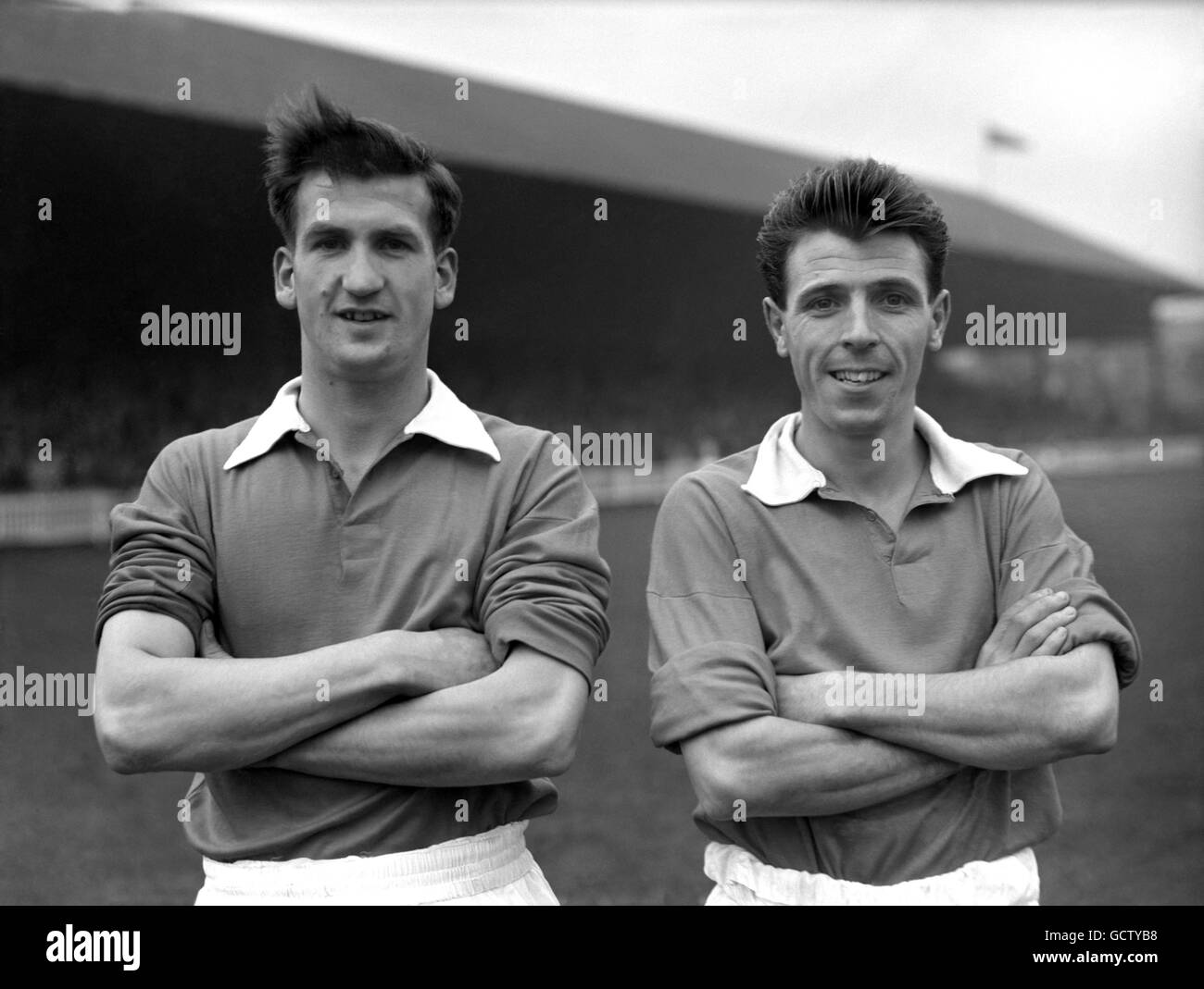 Soccer - League Division Three - Coventry City Football Club Photocall - Highfield Road. Barry Hawkings, left, and Gordon Nutt, Coventry City FC Stock Photo