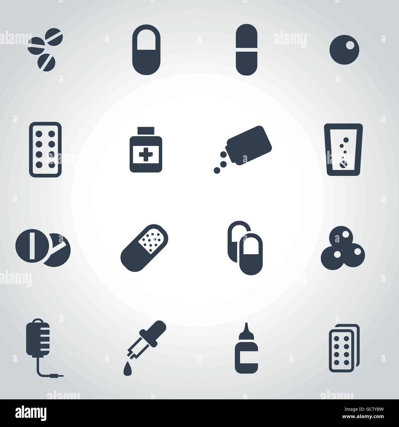Pain vector set medical hi-res stock photography and images - Alamy