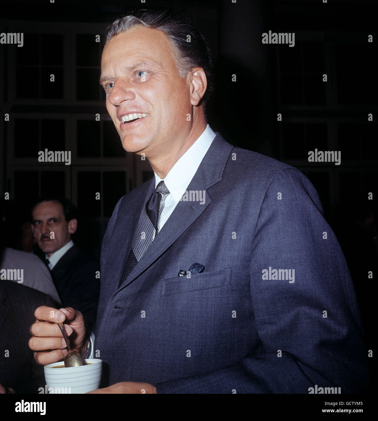 Dr Billy Graham, an evangelical Christian evangelist, during his press conference in London. Stock Photo