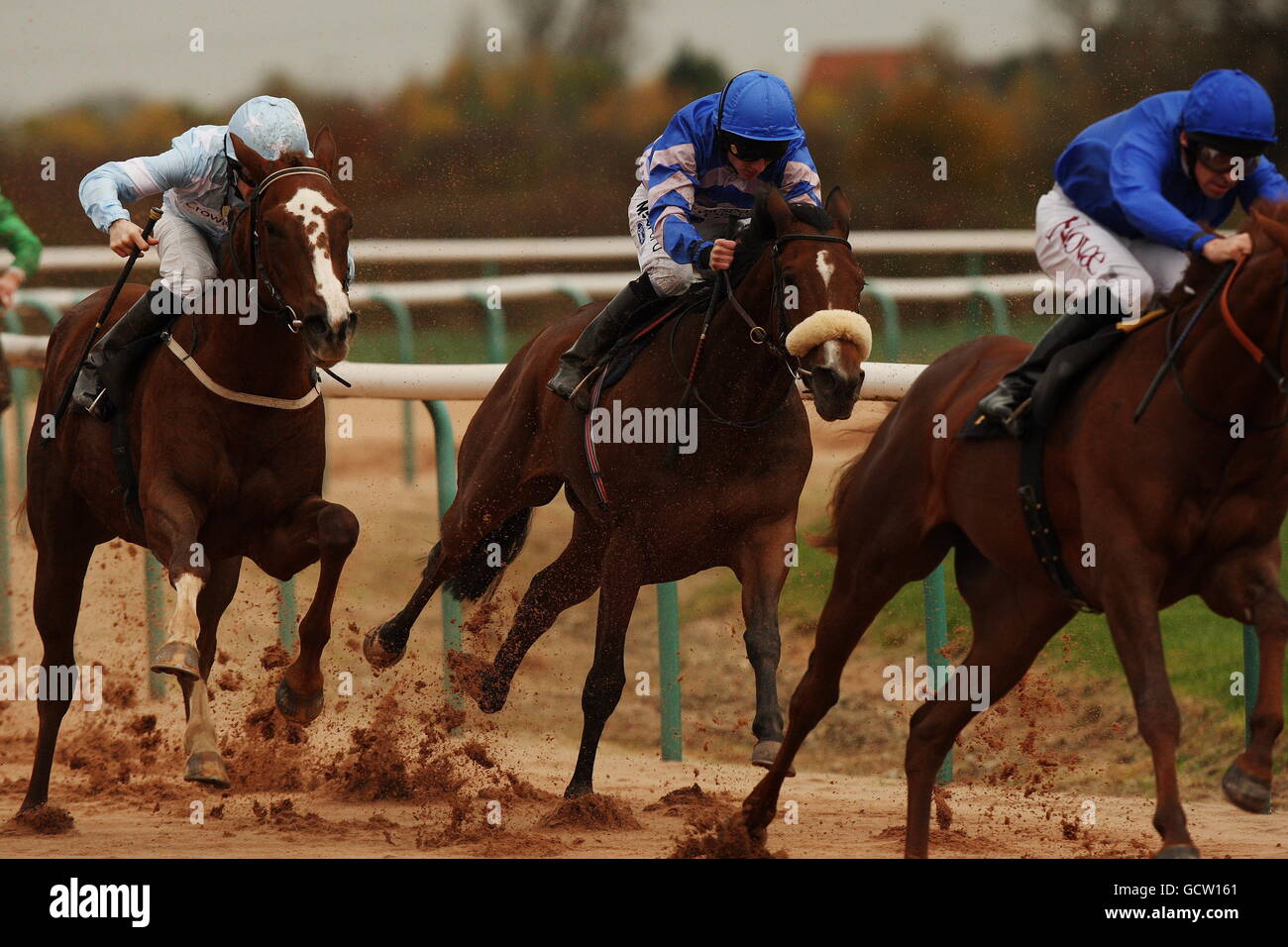 Horse Racing Southwell Racecourse Stock Photo Alamy