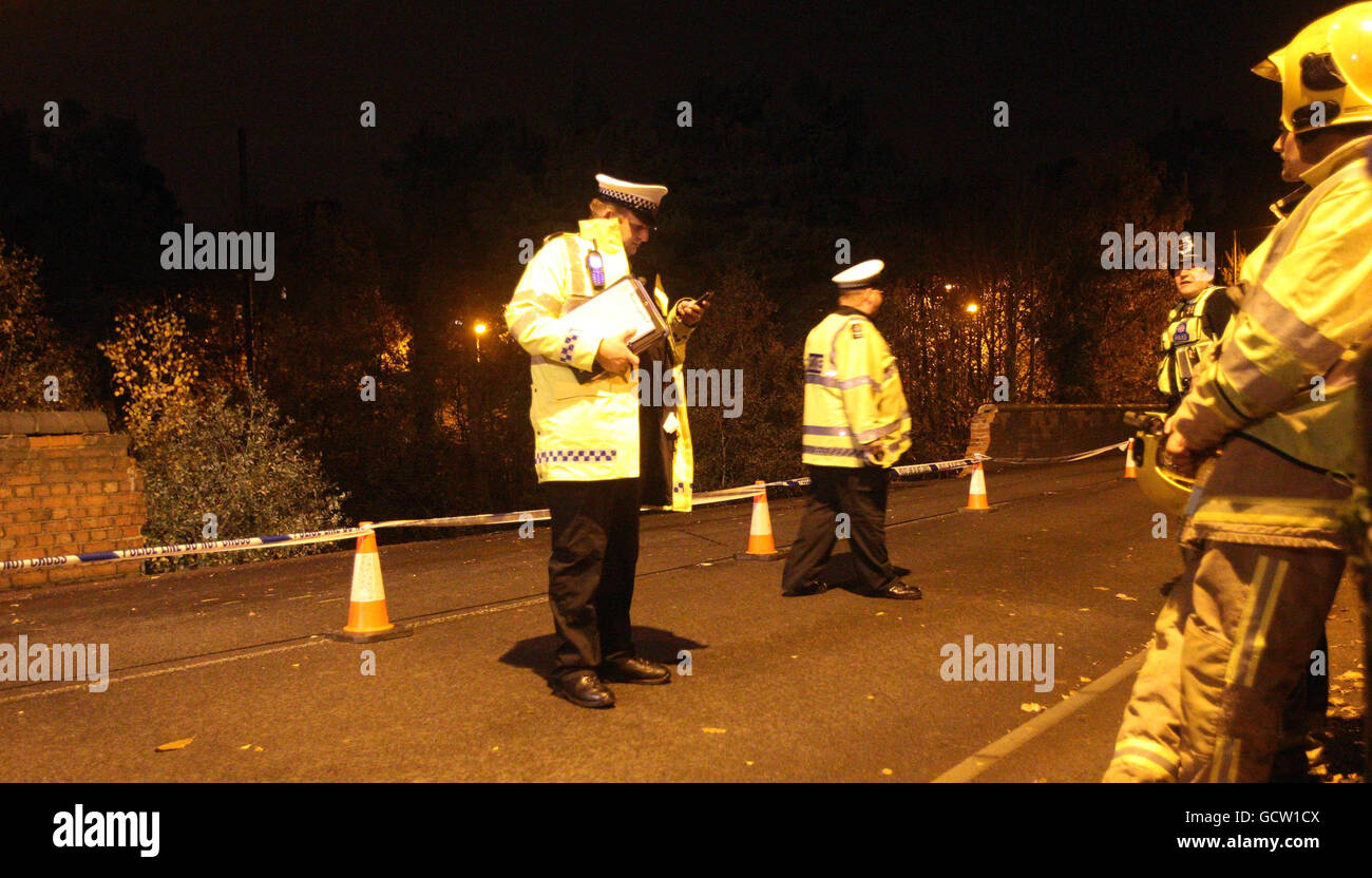 Cement mixer accident Stock Photo Alamy