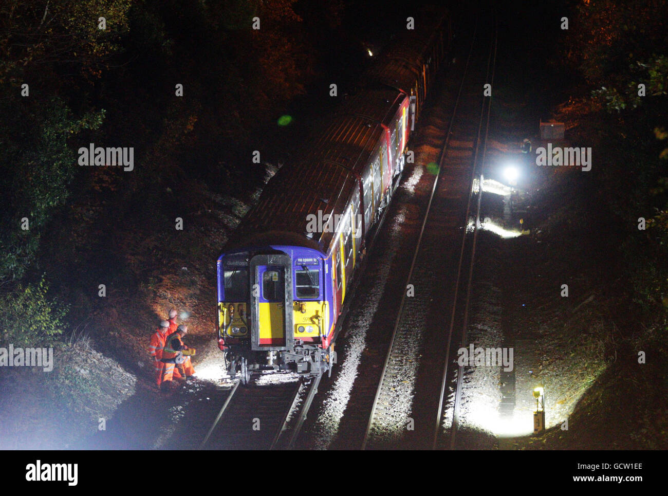 Cement mixer accident Stock Photo Alamy