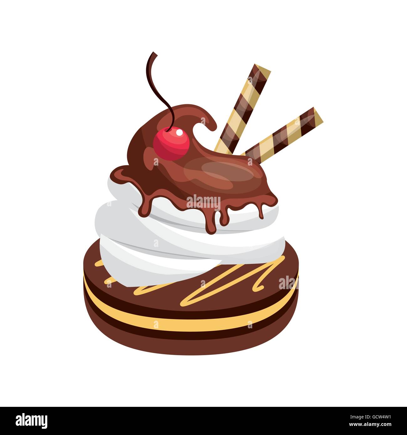 Dessert icon. Bakery design. Vector graphic Stock Vector Image & Art ...