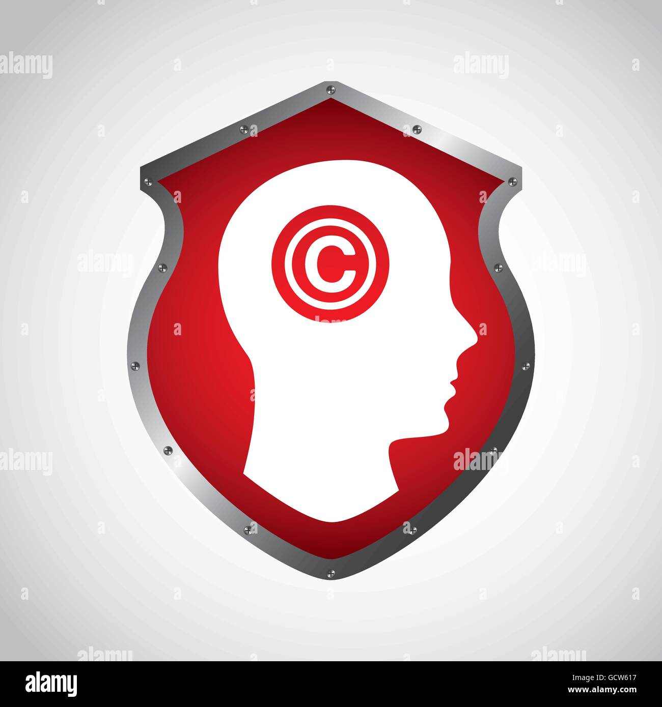 Shield protection patent copyright Stock Vector Images - Alamy