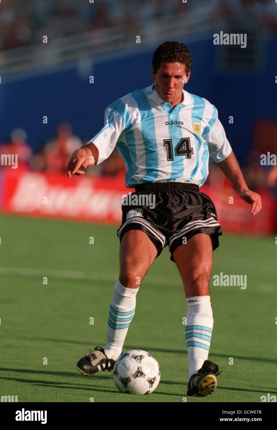 WORLD CUP SOCCER. Diego Simeone, Argentina Stock Photo - Alamy