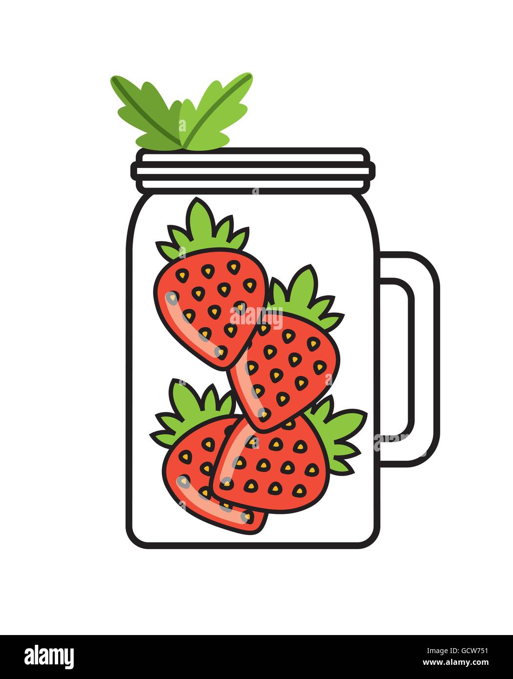Detox icon. Organic food design. Vector graphic Stock Vector Image ...