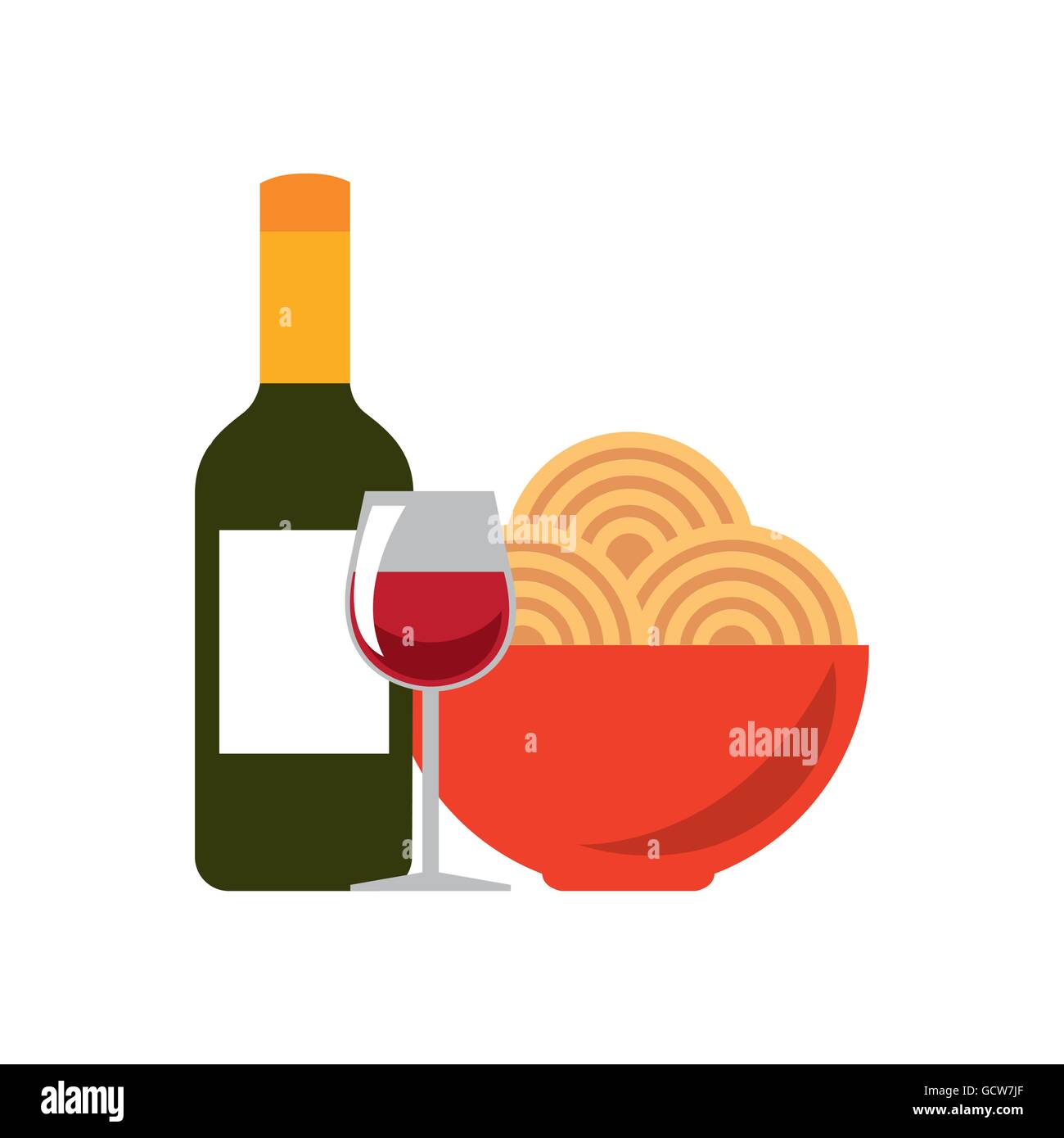 Traditional food icon. Italy culture design. Vector graphic Stock ...