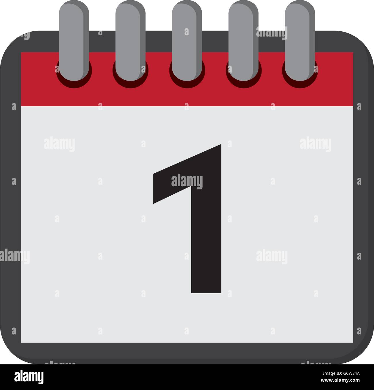 calendar day flat icon Stock Vector