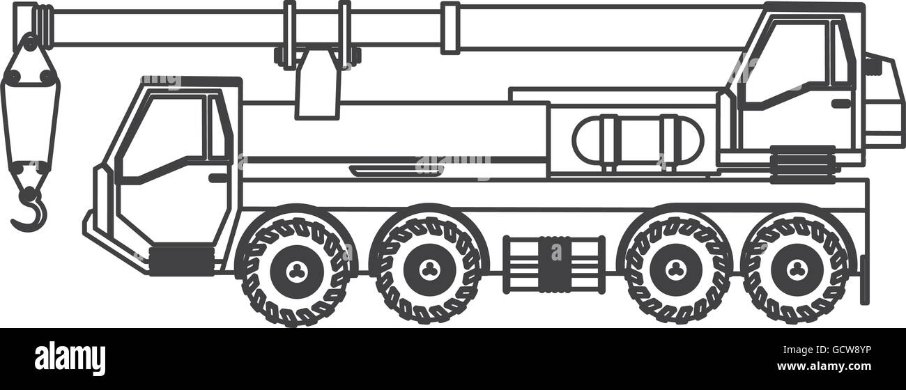 truck crane icon Stock Vector Image & Art - Alamy