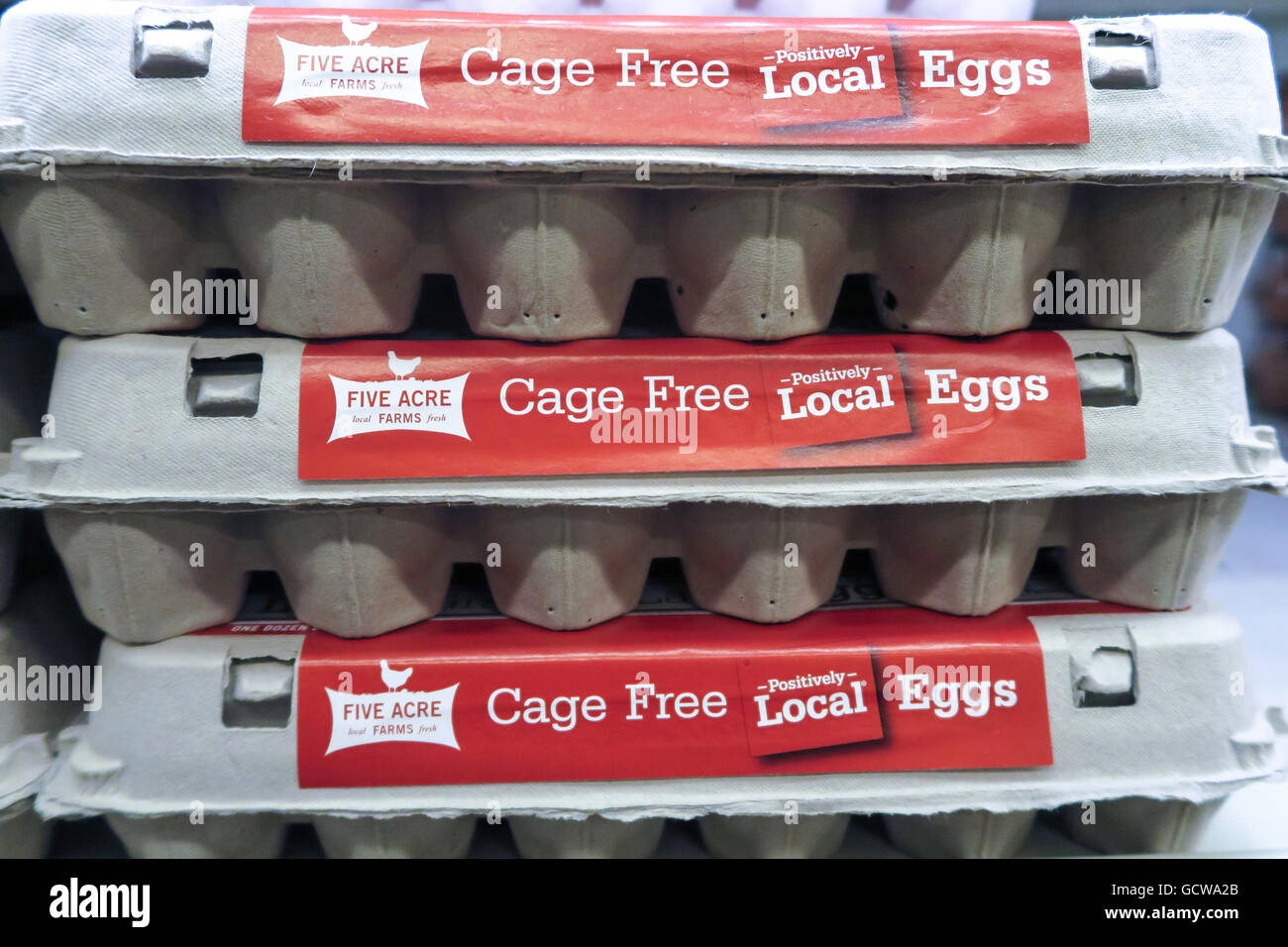 Cage Free Local Sourced Eggs, Dairy Section, Fairway Super Market, New