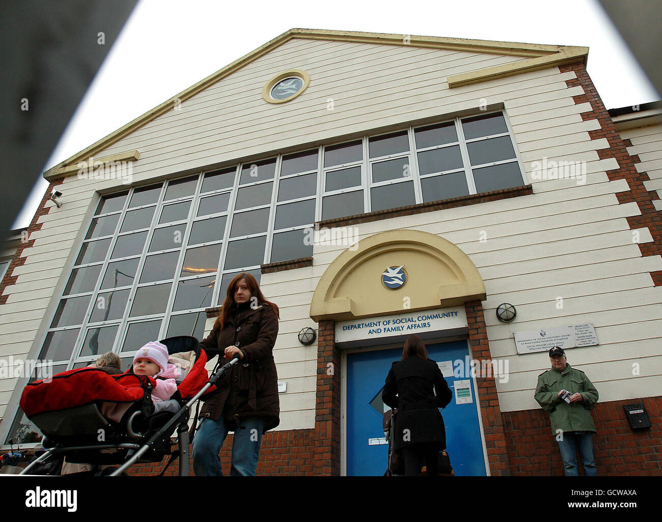 Social welfare office in the suburb of finglas in dublin hires stock