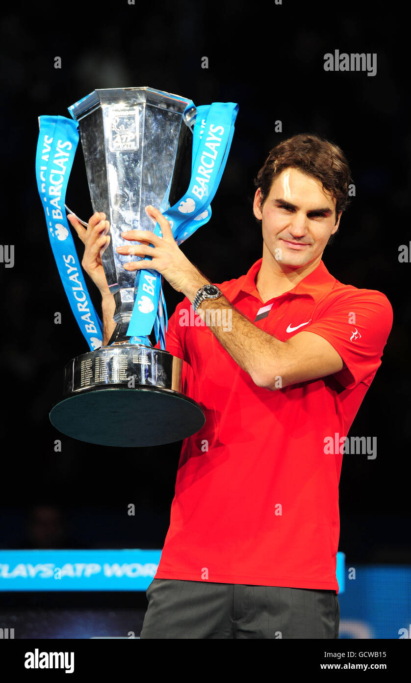 Tennis - Barclays ATP World Tennis Tour Finals - Day Eight - O2 Arena Stock Photo