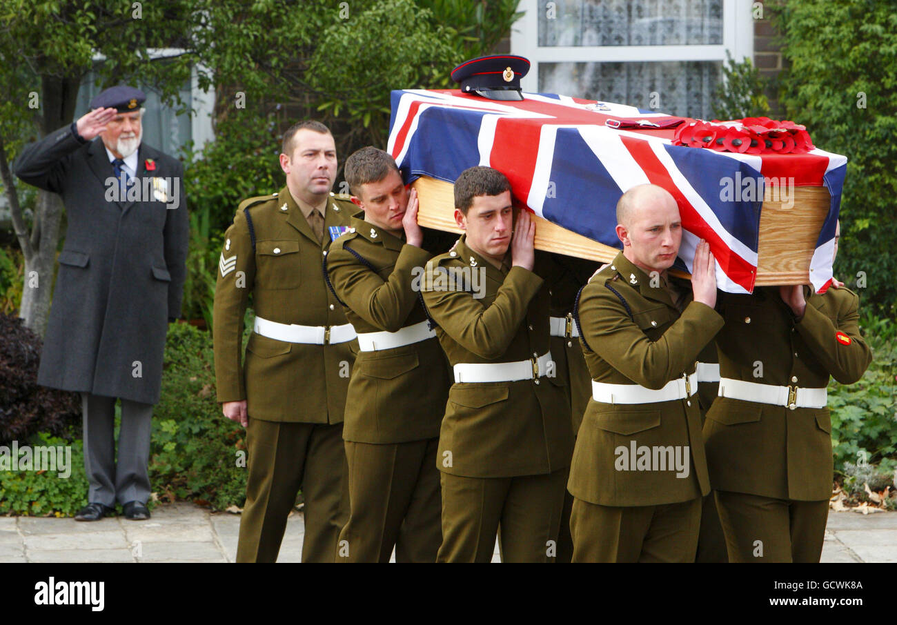 Sapper William Blanchard funeral Stock Photo Alamy