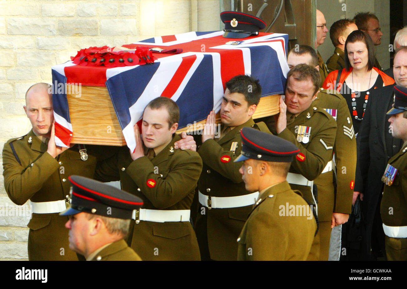 Sapper William Blanchard funeral Stock Photo Alamy