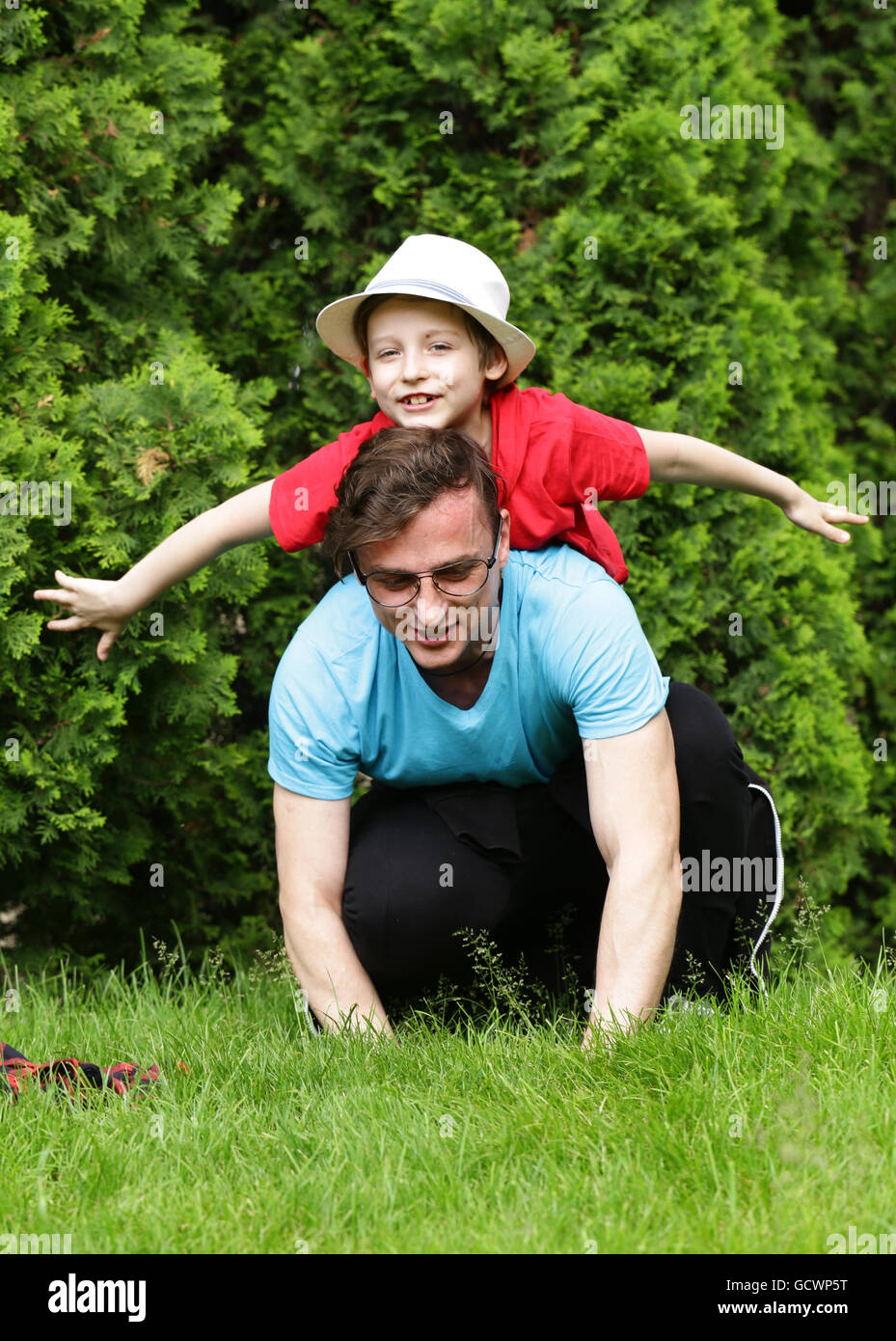 relationship between father and son family happiness Stock Photo Alamy