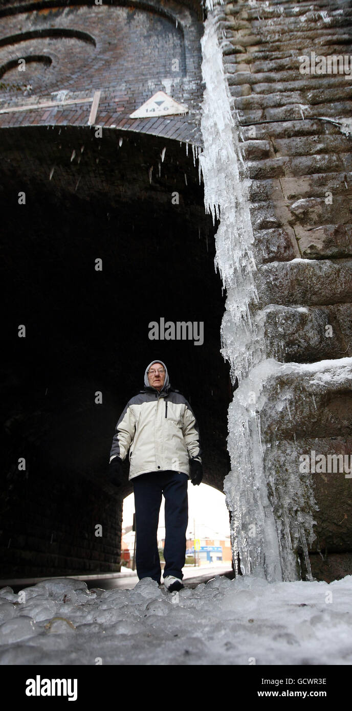 From water leaking from canal bridge in spouthouse lane hires stock