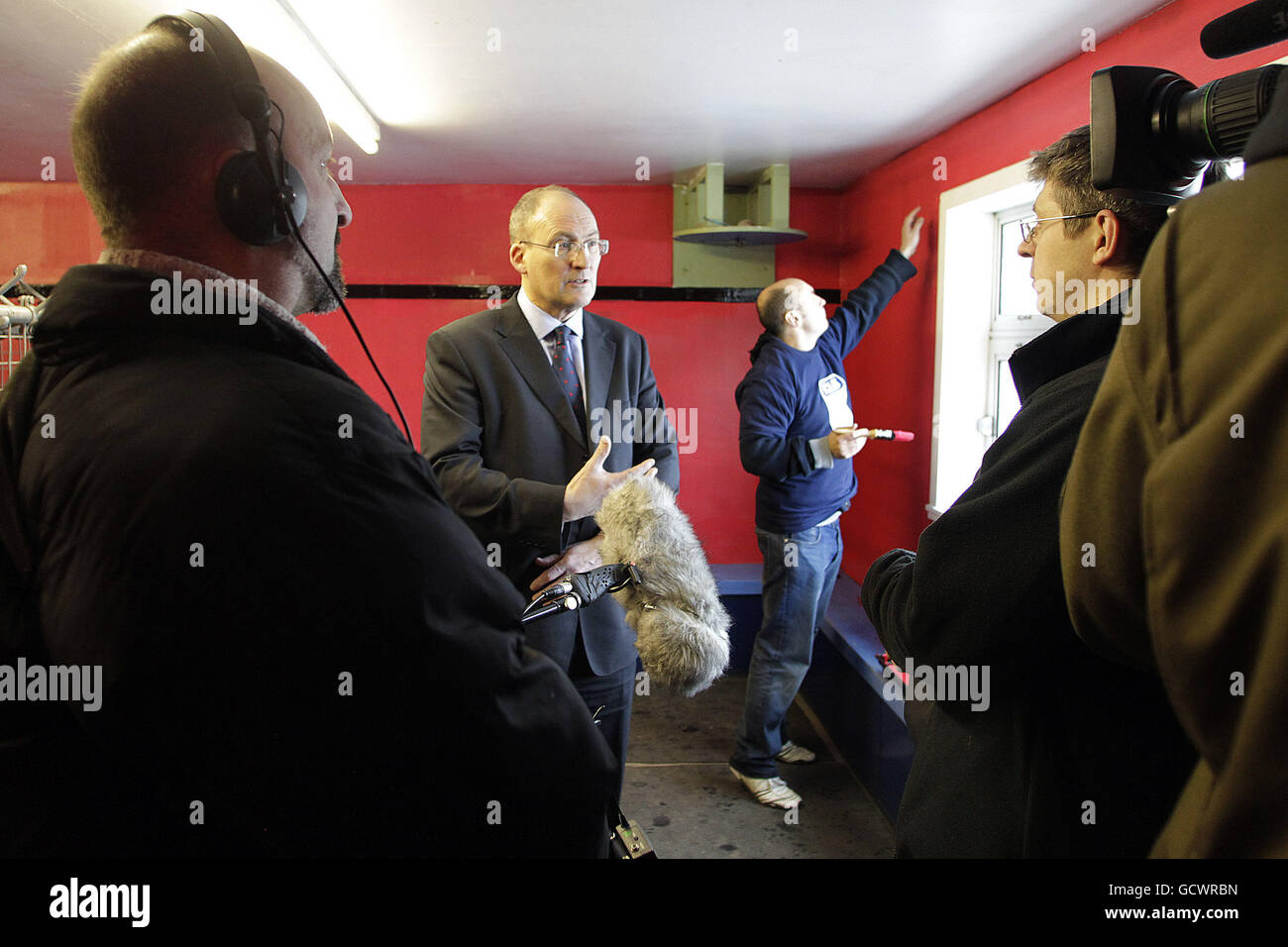 SRU Chief Executive, Gordon McKie is interviewed after Scottish Rugby and RBS announced a three and a half year partnership between the two organisations at North Berwick Rugby Club, North Berwick. Stock Photo