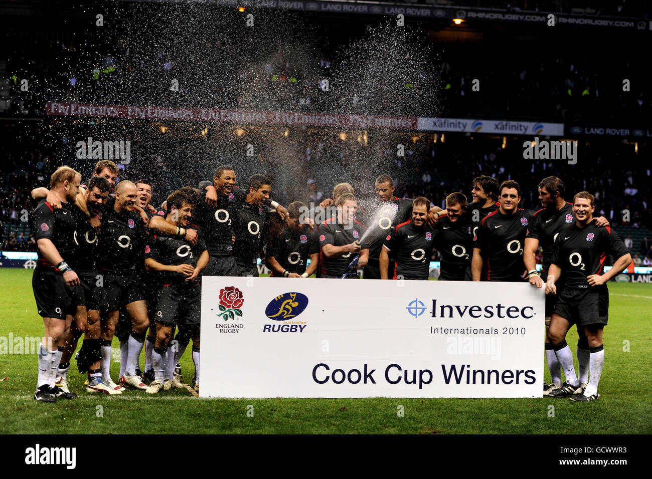 England celebrate defeating australia hires stock photography and