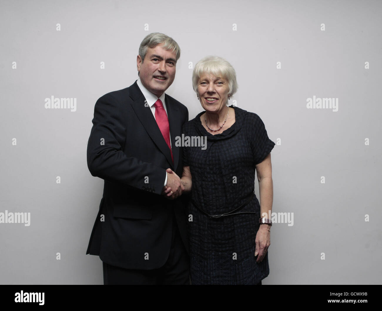 Iain Gray with Joan Baxter at the Scottish Labour party conference the Corran Halls,Oban Scotland. Stock Photo