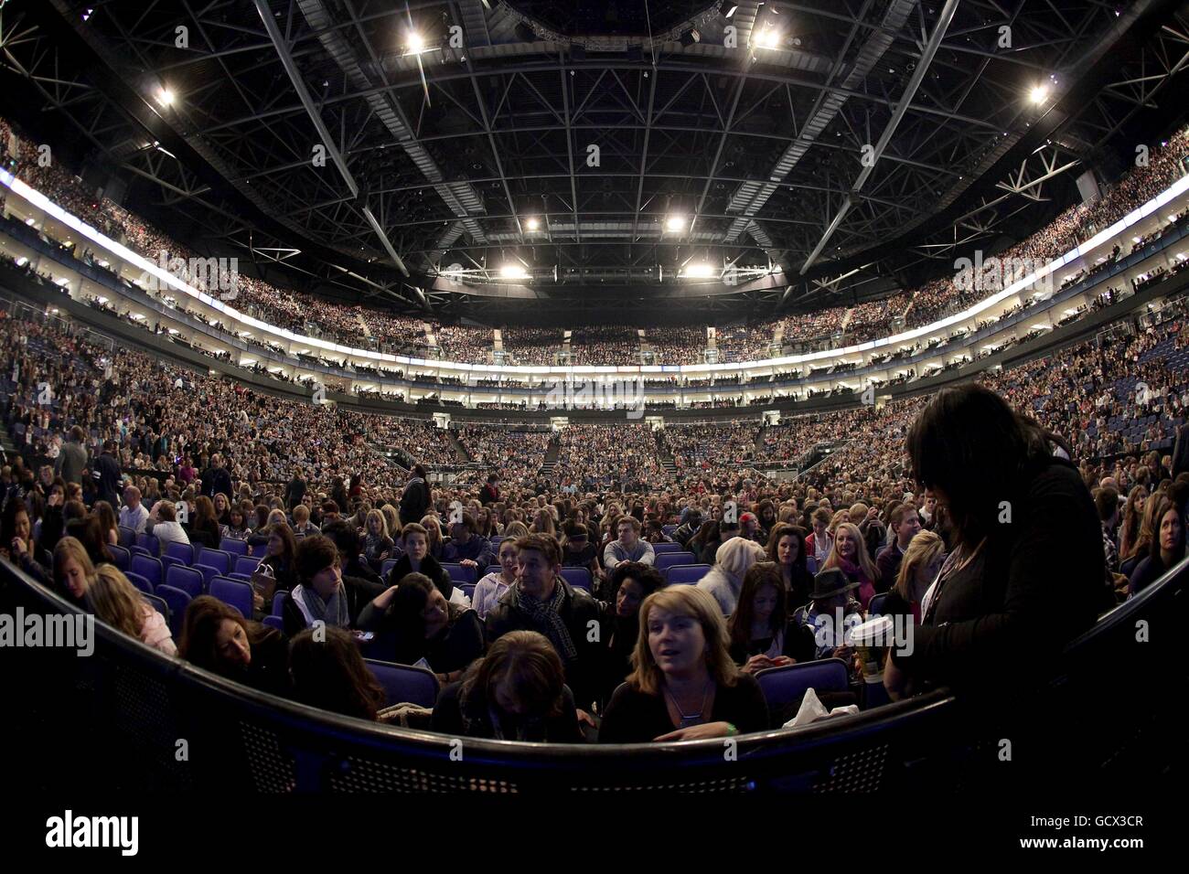 A view of the crowd during Capital FM's Jingle Bell Ball at the O2 Arena,  London Stock Photo - Alamy